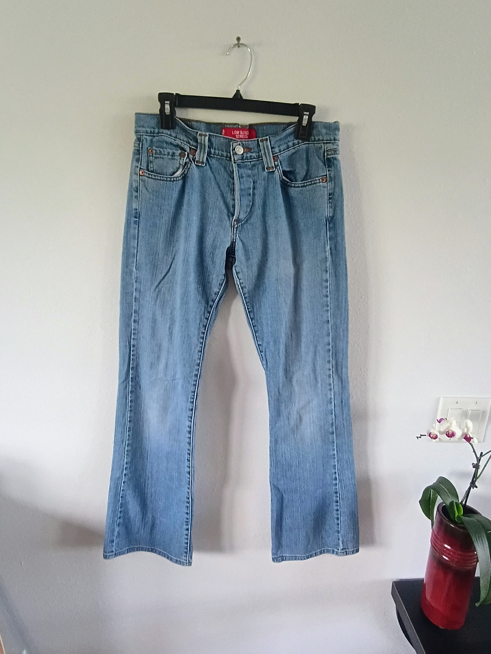 Levi's Low Slouch Stretch Womens Size 10 Light Wash Bootcut Jeans Denim